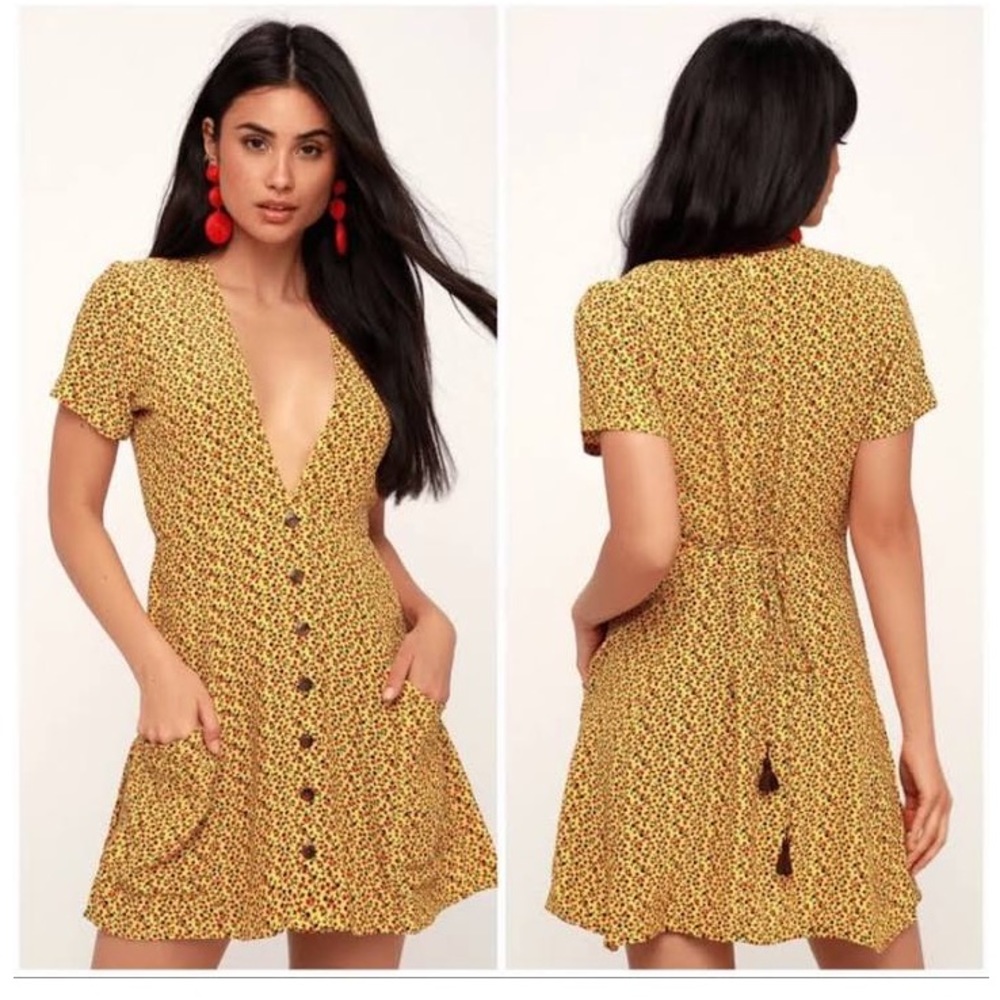 Faithful the Brand - Yellow floral dress